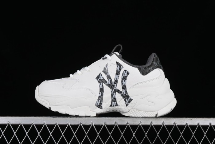 New York Yankees MLB Bigball Chunky Denim Monogram Platform Sandals - 3ASHBDM4N50BKS