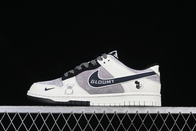 Nike SB Dunk Low Violent Bear Collaboration Two-Tone Swoosh Anniversary High-End Custom Low-Top Casual Skate Shoes - DJ2024-111