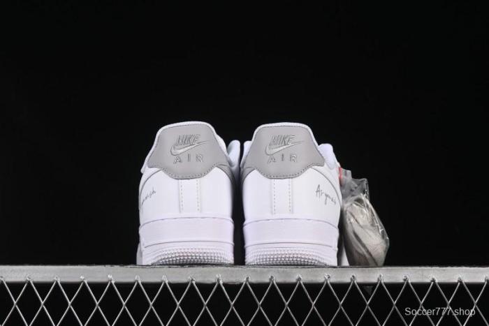 Nike Air Force 1 '07 Low Custom Official Hot Style 2D Theme White Gray Spray Paint Casual Sneakers - CW2288-111