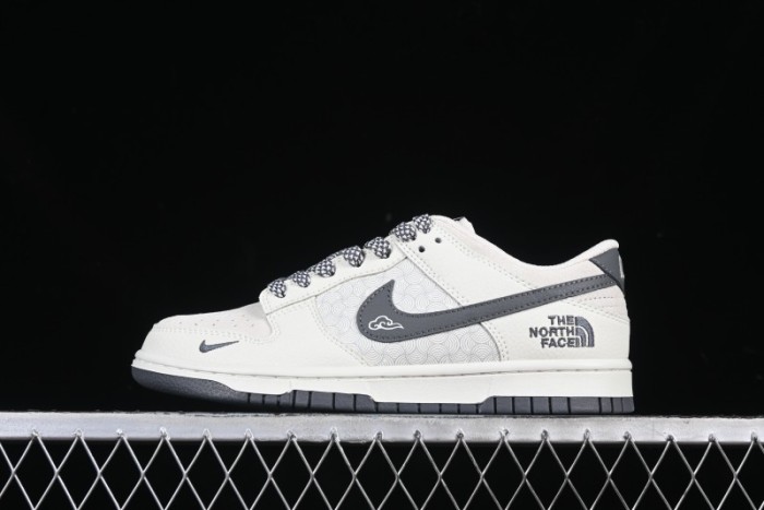 Nike SB Dunk Low The North Face Collaboration Beige Cloud Anniversary High-End Custom Low-Top Casual Skate Shoes - DJ2024-118
