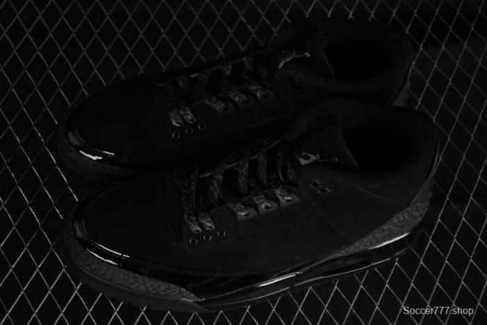 Nike Air Jordan 3 Retro Basketball Shoes Midnight Black - CT8532-001