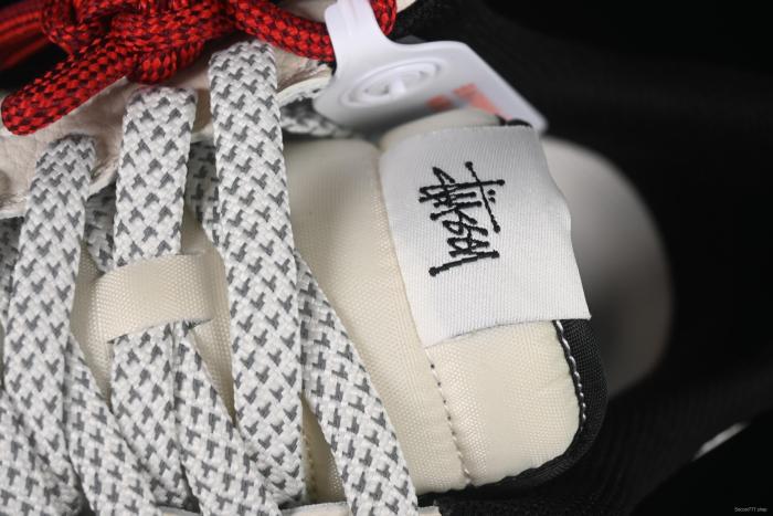 Nike Air Force 1 '07 Low Stussy Collaboration Small Double Swoosh Black Sole Low-Top Casual Sneakers - XZ6188-713