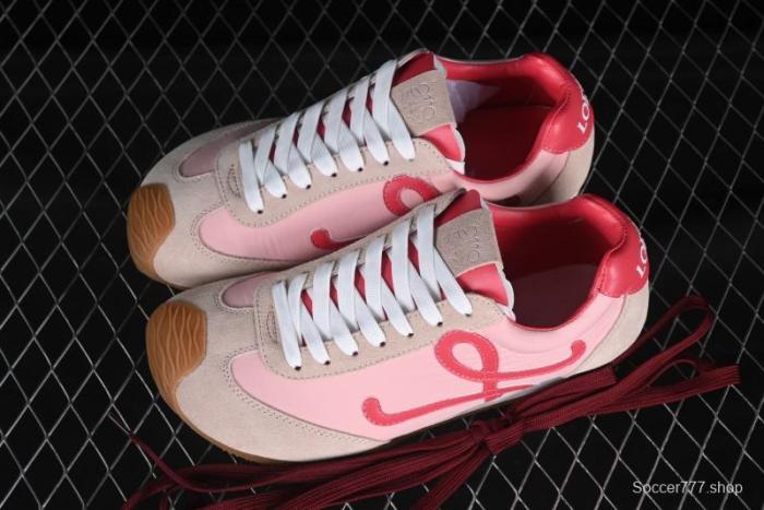 Loewe Ballet Runner 2.0 Sneakers Retro Style Lightweight Casual Sports Shoes - Pink Rose