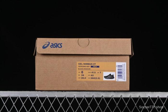 Asics Gel-Nimbus 27 Retro Breathable Casual Shoes with Cushioning for Men - 1011C093-001