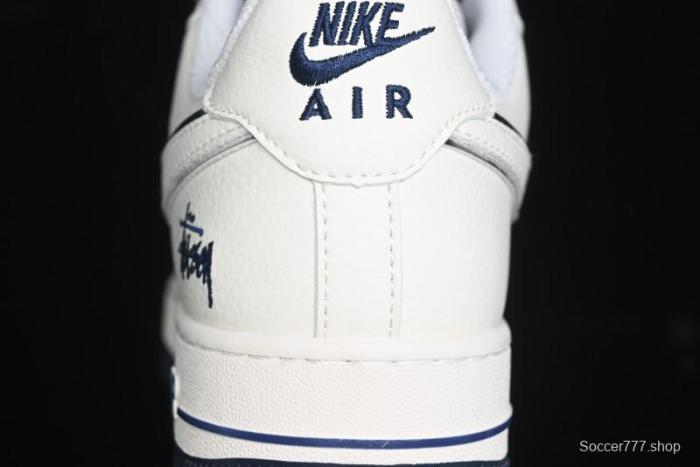 Nike Air Force 1 '07 Low Stussy Collaboration - White Black Sneakers - XZ6188-728