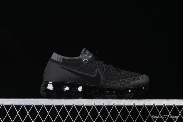 Nike Vapormax Flyknit Breathable Casual Running Shoes with Full-Length Air Cushion - 849558-007