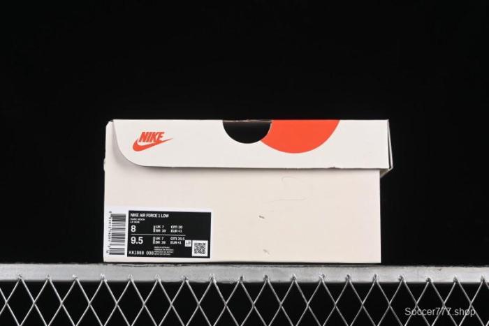 Nike Air Force 1 '07 Low Stussy Collaboration - Black Tiffany Low-Top Casual Sneakers - KK1988-008