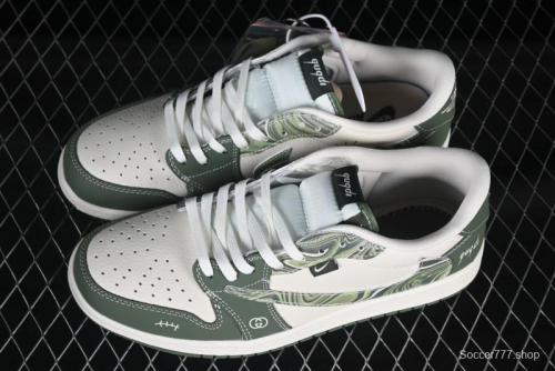 Nike Travis Scott x Fragment Design x Air Jordan 1 Low OG SP AJ1 Retro Sneakers in Wave Green - XS2024-004