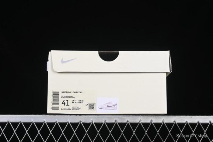 Nike SB Dunk Low Chrome Hearts Collaboration Cross Print Grey Swoosh Anniversary Custom Low-Top Casual Sneakers - DJ2024-064