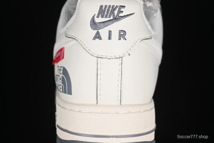 Nike Air Force 1 '07 Low Supreme The North Face Collaboration - Beige Grey Low-Top Casual Sneakers - XZ1996-710