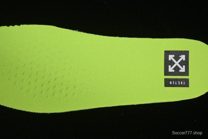 Nike Off White x Air Force 1 Low OW Collaboration Transparent Yellow Sneakers - AO4606-700