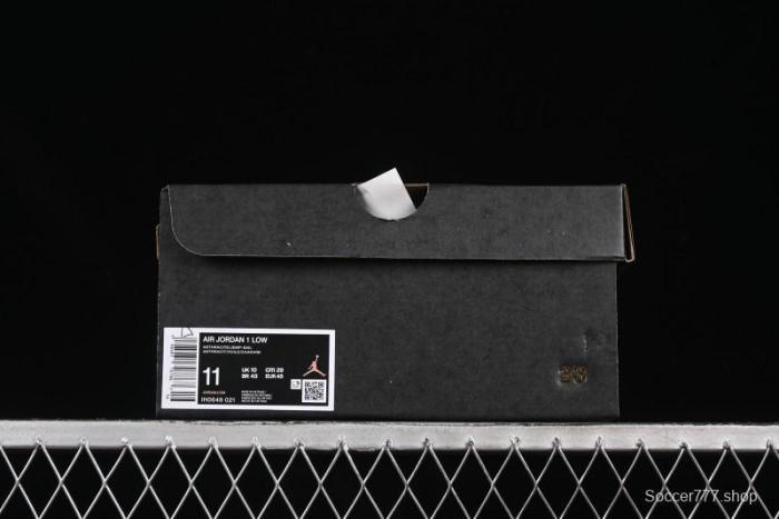 Nike Air Jordan 1 Low AJ1 Retro Casual Sneakers in Black White Grey - IH0649-021