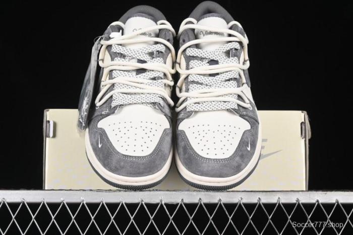 Nike Air Jordan 1 Low Retro Basketball Shoes with Custom Bear Collaboration - SJ9950-018