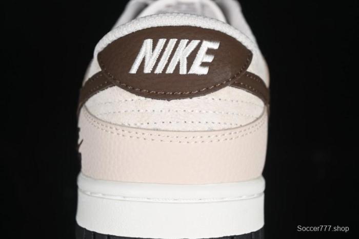 Nike SB Dunk Low Burberry Collaboration Patch Brown Swoosh Anniversary Custom Low-Top Casual Skate Shoes - DJ2024-088