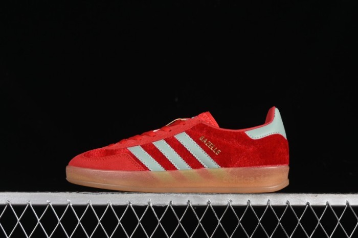 Adidas Originals Gazelle Indoor Sneakers with Thick Sole for Casual Wear Non-Slip耐磨 Low-Top Board Shoes - IG6786