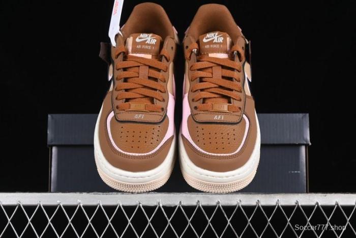 Nike Air Force 1 Shadow Low-Top Sneakers with Lightweight EVA Midsole and Anti-Slip RB Rubber Outsole - DZ1847-200