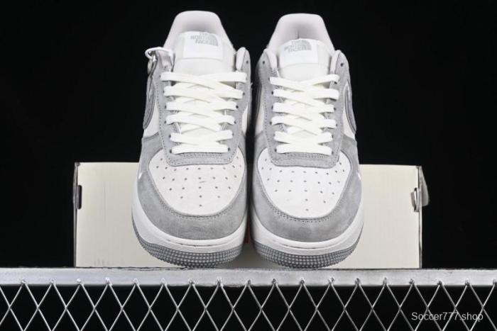 Nike Air Force 1'07 Low The North Face Collaboration Pig Grey Snake Print Low-Top Casual Sneakers - DF0188-027