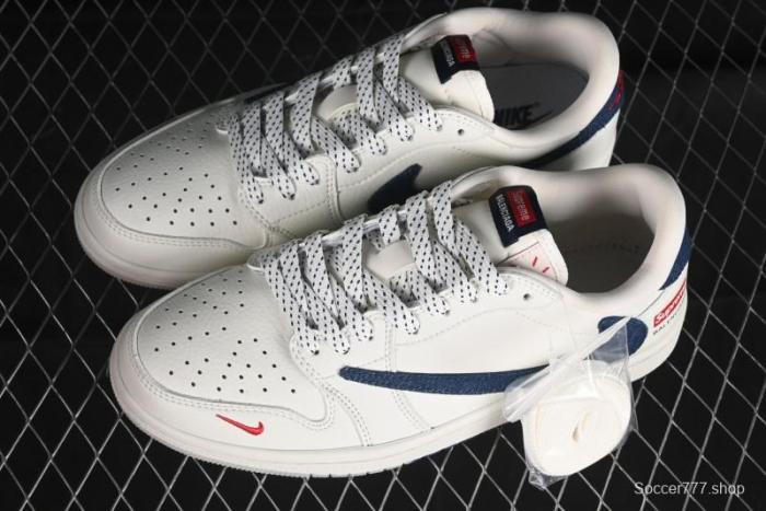 Nike Travis Scott x Fragment Design x Air Jordan 1 Low OG SP AJ1 Supreme Collaboration - JH6088-608