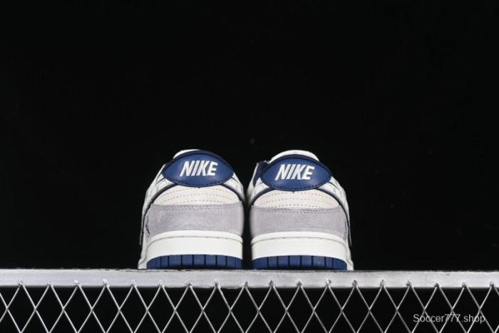 Nike SB Dunk Low MLB Collaboration Embroidered Blue Logo Anniversary Custom Low-Top Casual Skate Shoes - DJ2024-092