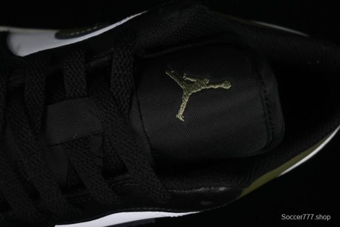 Nike Air Jordan 1 Low  Medium Olive  Casual Sneakers - 553558-092