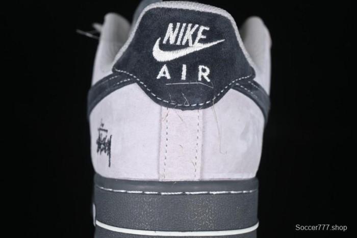 Nike Air Force 1 '07 Low Stussy Collaboration Beige Grey Jade Sole Low-Top Casual Sneakers - XZ6188-196