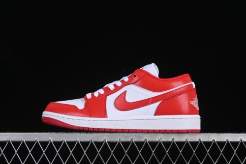 Nike Air Jordan 1 Low AJ1 White Red Casual Sneakers - 553558-166
