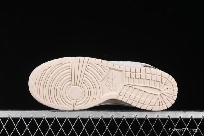 Nike SB Dunk Low Gucci Collaboration - Ink Splatter White Swoosh Anniversary Custom Low-Top Casual Sneakers - FC2025-305