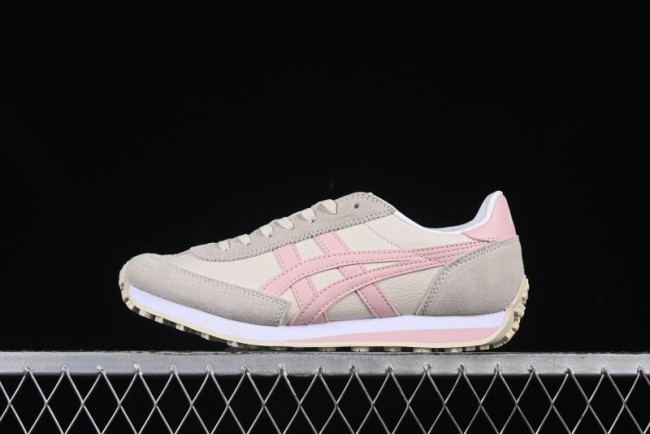 Asics Vintage-Style Sneakers - Soft Pink & Neutral Beige