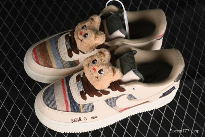 Nike Air Force 1 '07 Low Farting Bear Casual Sneakers - CW2289-230