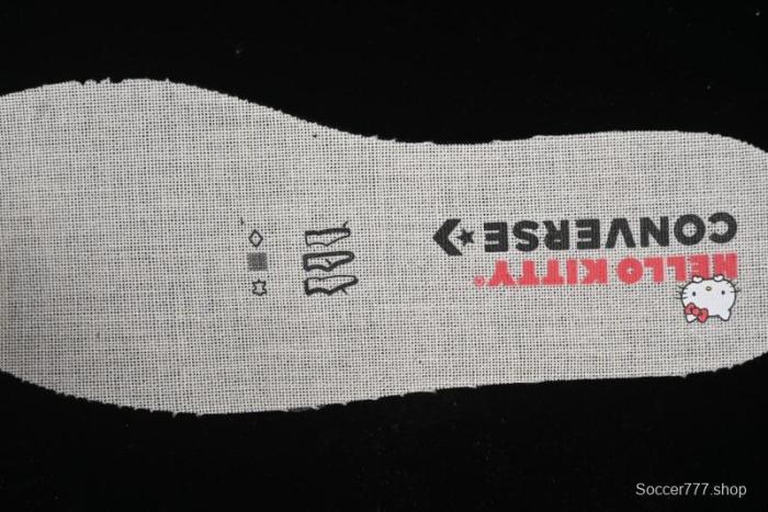 Converse One Star Hello Kitty Collaboration Low-Top Casual Sneakers with Embroidered Bow - 362940C