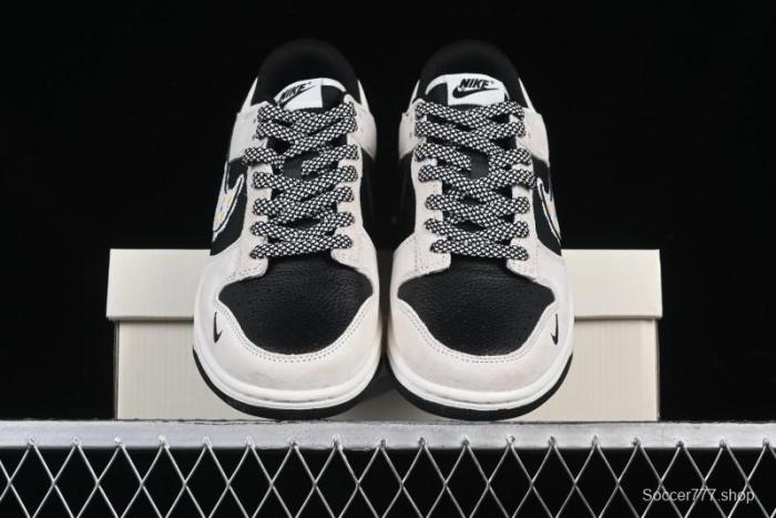 Nike SB Dunk Low Lightning Collaboration Daisy White Swoosh Anniversary Custom Low-Top Casual Skate Shoes - DJ2024-073