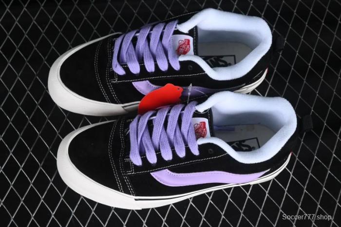 Vans Knu Skool Purple Grape Love Comfortable Fashion Slip-Resistant Wear-Resistant Low-Top Casual Skate Shoes - VN0009QC6BT1