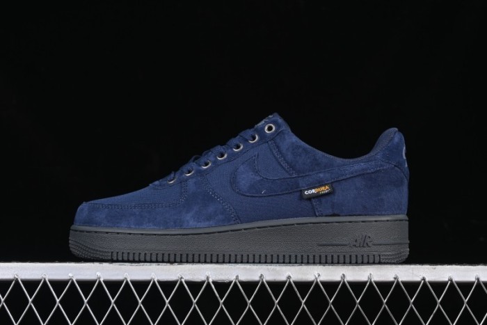 Nike Air Force 1 '07 Low Casual Sneakers in Light Blue with Full-Length Air Cushion - HQ3822-400