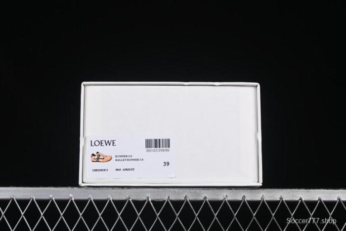 Loewe Ballet Runner 2.0 Sneakers Retro Style Lightweight Training Shoes - Apricor