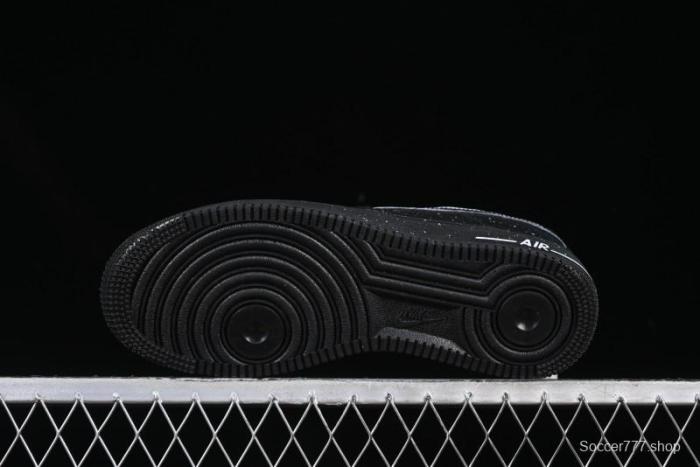 Nike Air Force 1 '07 Low 2D Anime Theme Black White Splatter Casual Sneakers - CK0316-059