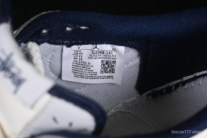 Nike Travis Scott x Fragment Design x Air Jordan 1 Low OG SP AJ1 Retro Sneakers - SJ2068-141