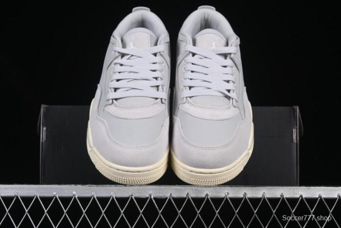 Nike Air Jordan 4 Remastered Sneakers with Textile Mesh Leather and Suede Upper - FQ7940-001