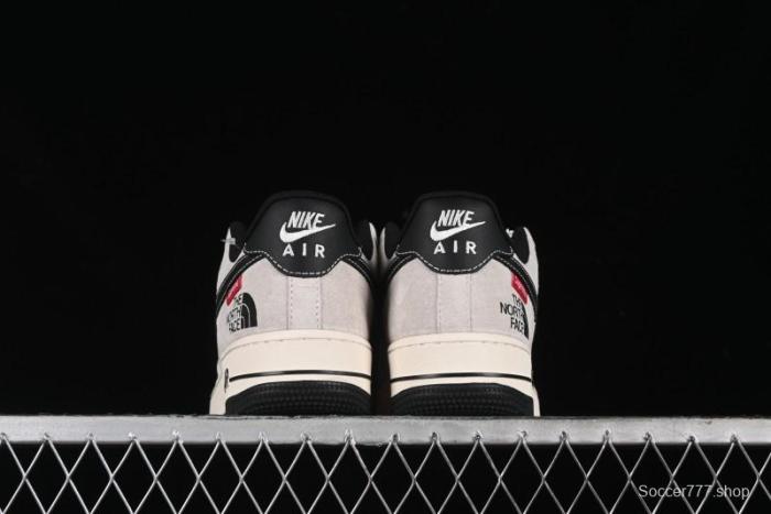 Nike Air Force 1 '07 Low Supreme Stussy Collaboration - Black Grey Red Label Low-Top Casual Sneakers - XZ6188-115