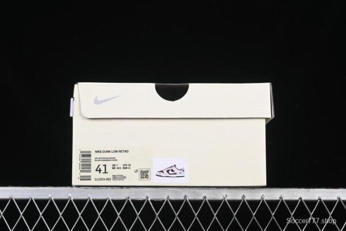 Nike SB Dunk Low Stussy Collaboration Brown Leather Swoosh Anniversary Custom Low-Top Casual Sneakers - DJ2024-062