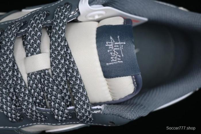 Nike Air Force 1 '07 Low Stussy Collaboration - Grey White Gum Sole Low-Top Casual Sneakers - XZ9688-101