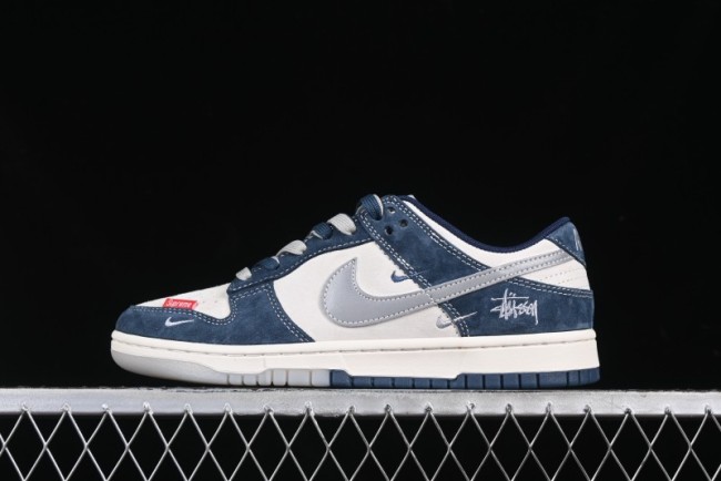 Nike SB Dunk Low Stussy Anniversary Custom Low-Top Casual Skate Shoes - DM6868-030