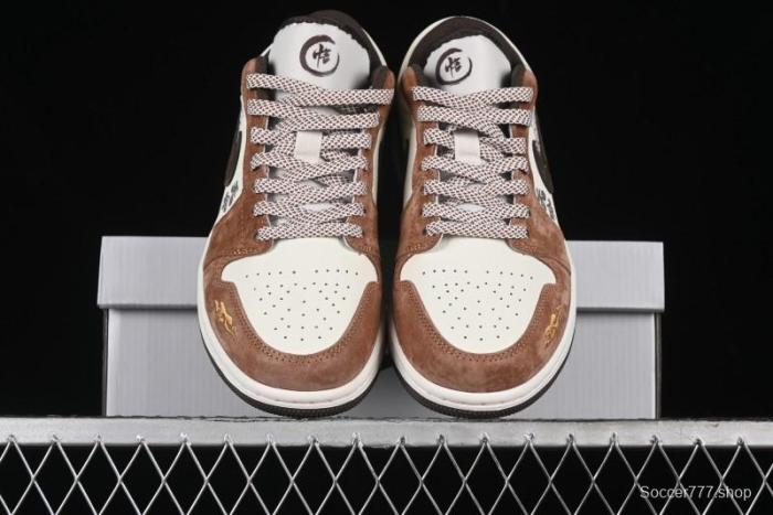 Nike Air Jordan 1 Low Retro Basketball Shoes Mythical Wukong Custom Design - DC2024-034