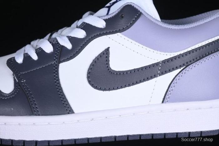 Nike Air Jordan 1 Low AJ1 Haze Purple Casual Lifestyle Sneakers - 553558-145