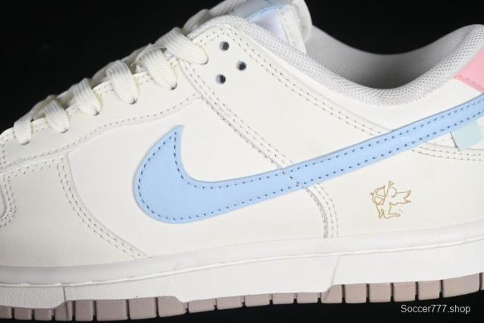 Nike Dunk Low  Pastel Panda  - Cream with Baby Blue & Pink Accents