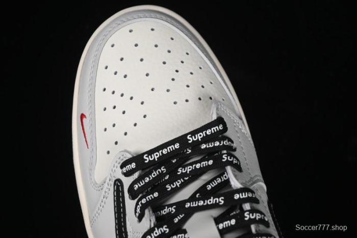 Nike Travis Scott x Fragment Design x Air Jordan 1 Low OG SP AJ1 Supreme Collaboration - Mist Blue Low-top Casual Sneakers - SJ2068-119