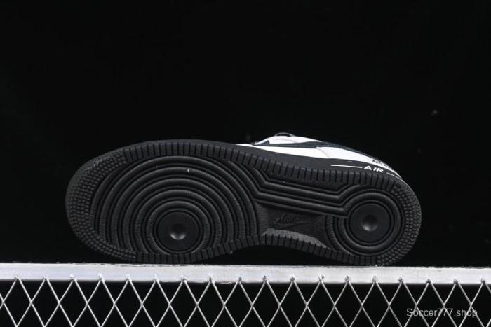 Nike Air Force 1 '07 Low Stussy Collaboration All Black Low-Top Casual Sneakers - XZ6188-195