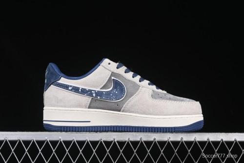 Nike Air Force 1 '07 Low Collaboration with Violent Bear - Snow Grey Pigskin Edition - KK1988-053