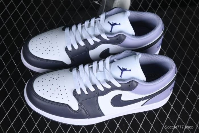 Nike Air Jordan 1 Low AJ1 Haze Purple Casual Lifestyle Sneakers - 553558-145