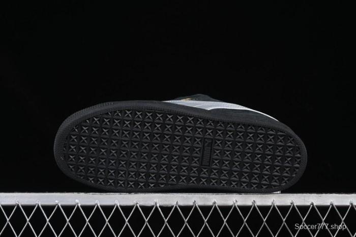 PUMA Suede XL Classic Men's Sneakers - Black with Metallic Silver Accents