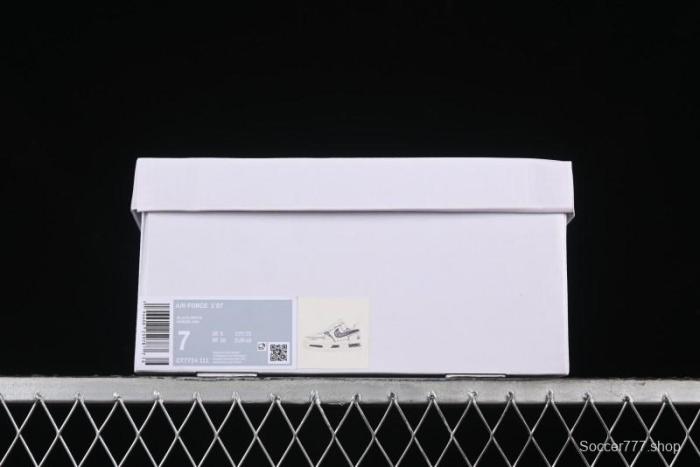 Nike Air Force 1 '07 Low Custom Casual Sneakers with Black and White Manga-Style Hand-Drawn Function Formulas - CT7724-111